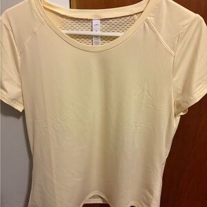 ZYIA Light Yellow Short Sleeve Tee